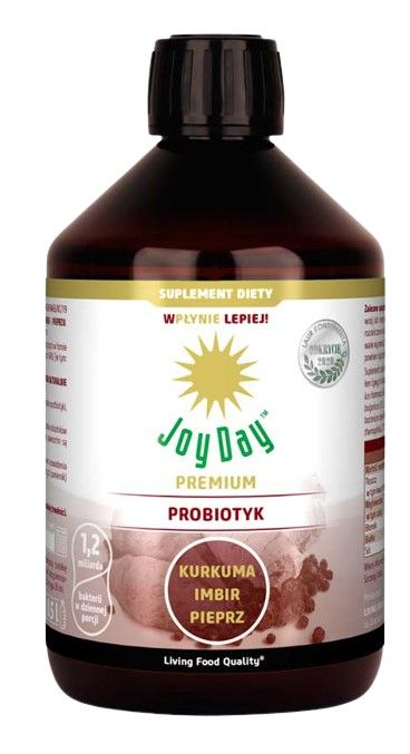 Препарат, поддерживающий функцию кишечника Joy Day EKO Kurkuma Imbir Pieprz, 500 мл набор пробиотических капель с витамином d3 biogaia из 2 бутылочек по 10 мл