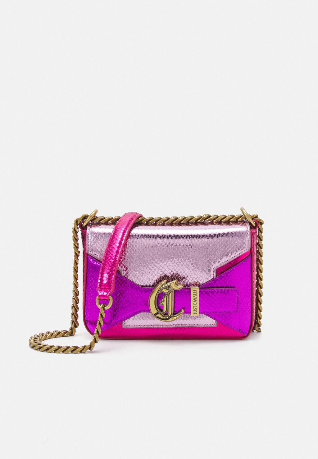 

Сумка через плечо Just Cavalli, цвет fuxia purple multicolor
