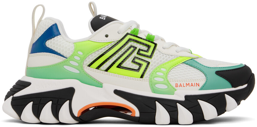 

Бело-черные кроссовки B-East PB Balmain