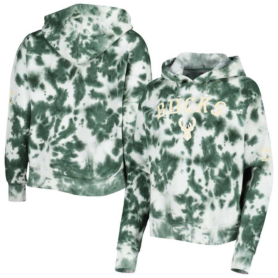 

Пуловер с капюшоном New Era Milwaukee Bucks, зеленый