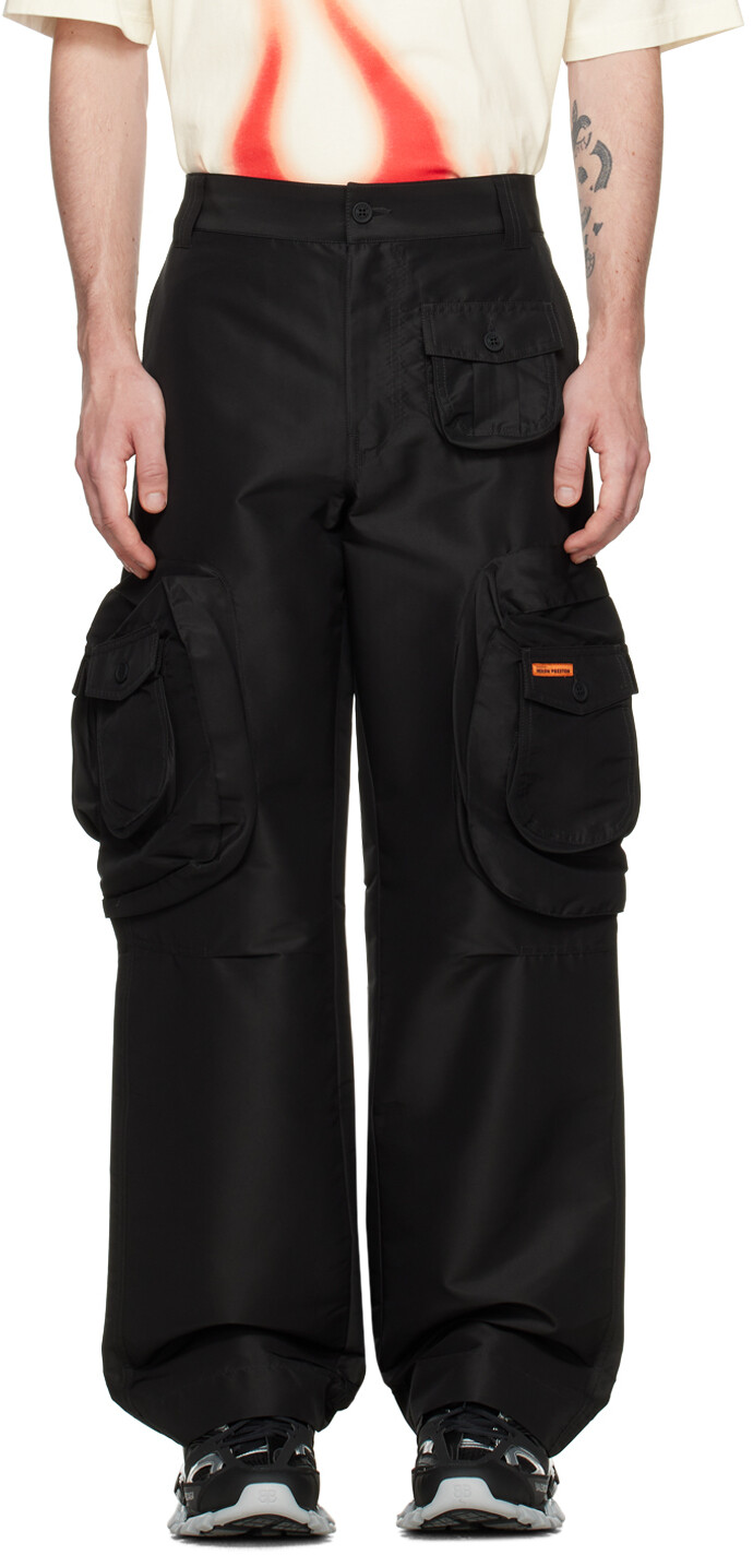 

Черные брюки-карго Ex-Ray Heron Preston, Черный