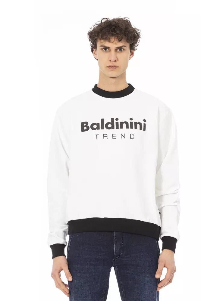 

Хлопковый мужской свитер Baldinini Trend, белый