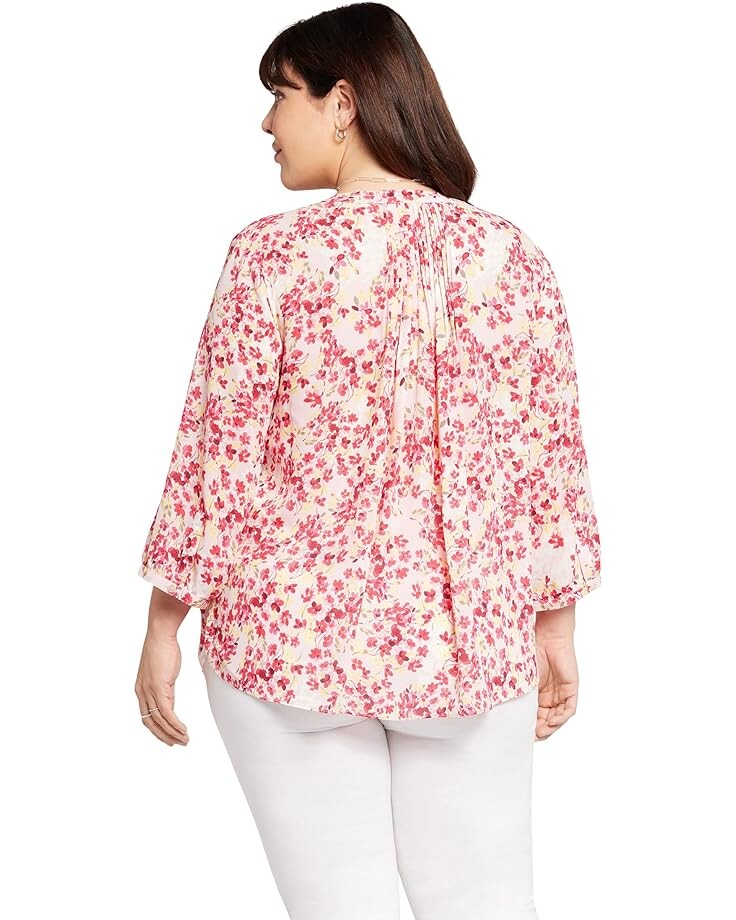 

Блуза NYDJ Plus Size Pintuck Blouse, цвет Summer Wind
