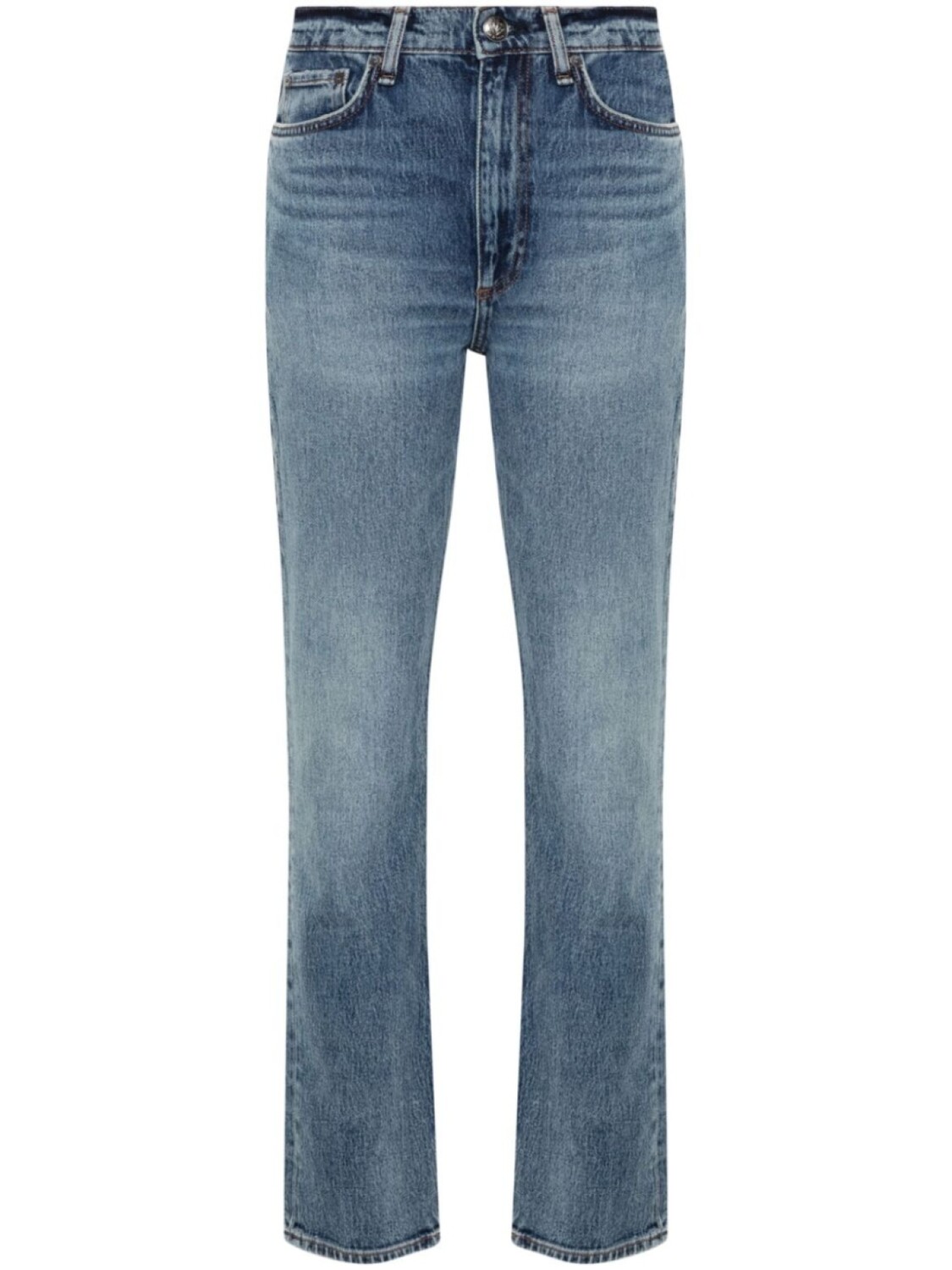 

Джинсы скинни Wren с завышенной талией rag & bone, синий