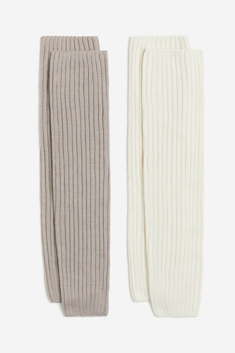 

Трикотажные леггинсы в рубчик, 2 пары H&M