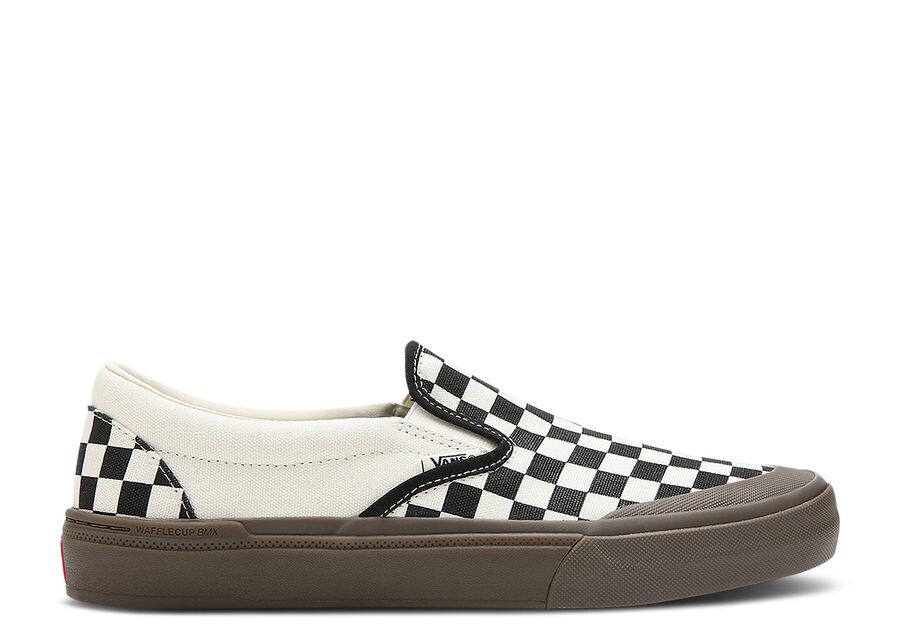 

Кроссовки Vans BMX Slip On, цвет Checkerboard Black Gum