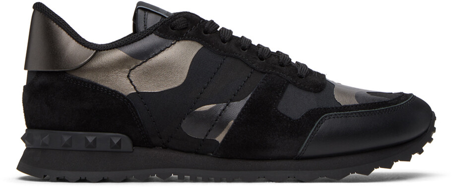 

Черные кроссовки Rockrunner Valentino Garavani