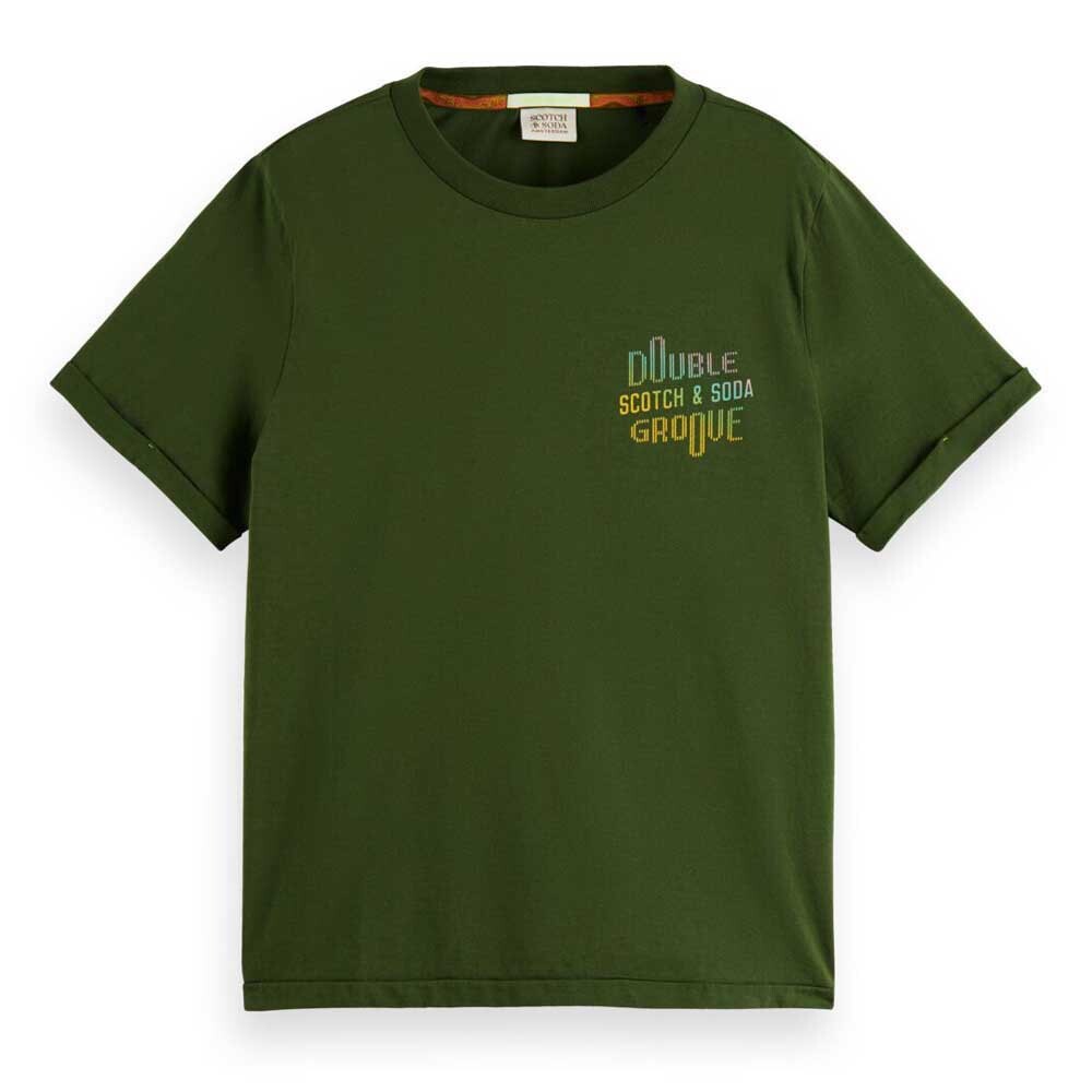 

Футболка Scotch & Soda Double Groove Regular Fit, зеленый