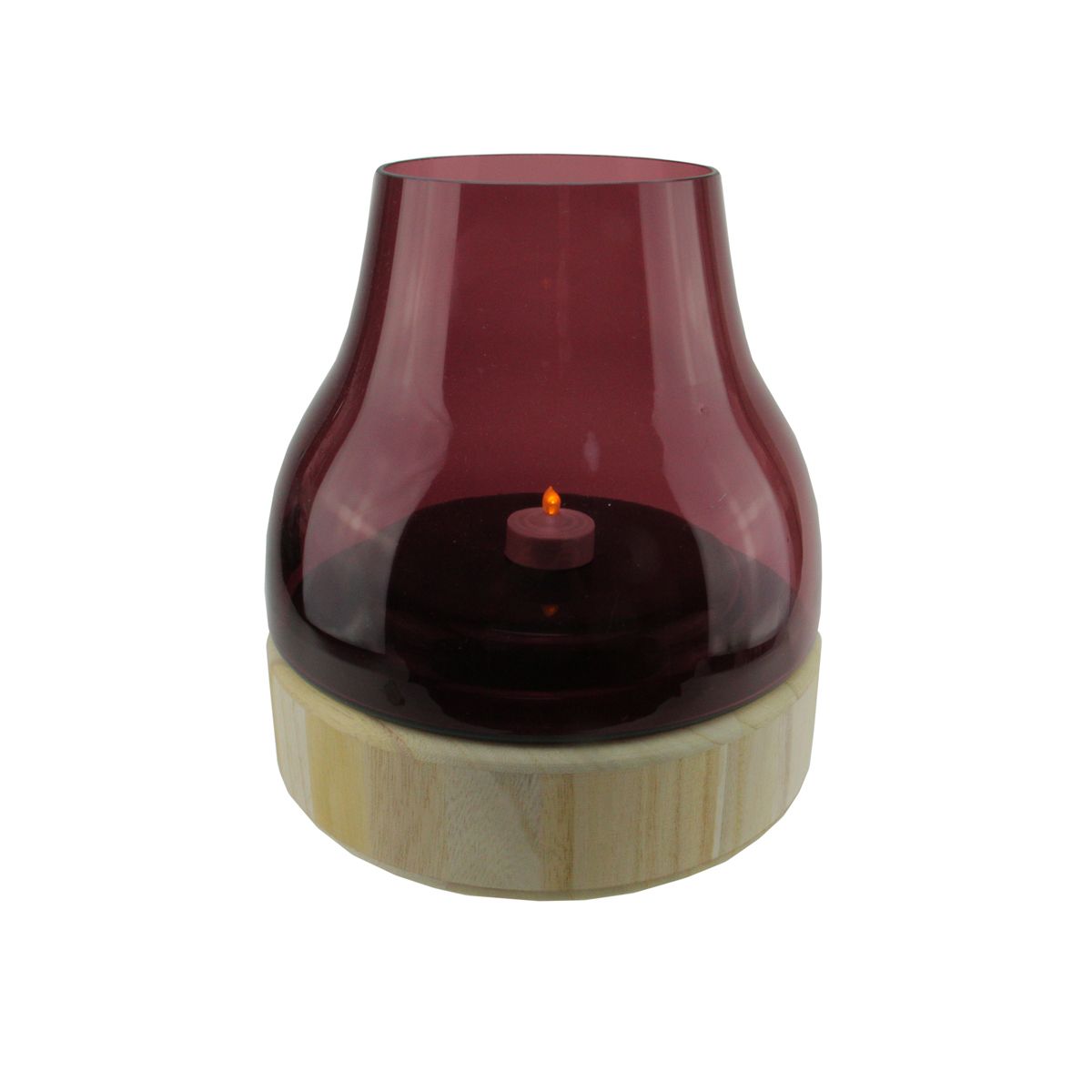 подсвечник деревянный под 1 свечу квадратный массив 6×6×3 см Подсвечник на столбе из цветного стекла Мерло высотой 9,75 дюйма с деревянным основанием