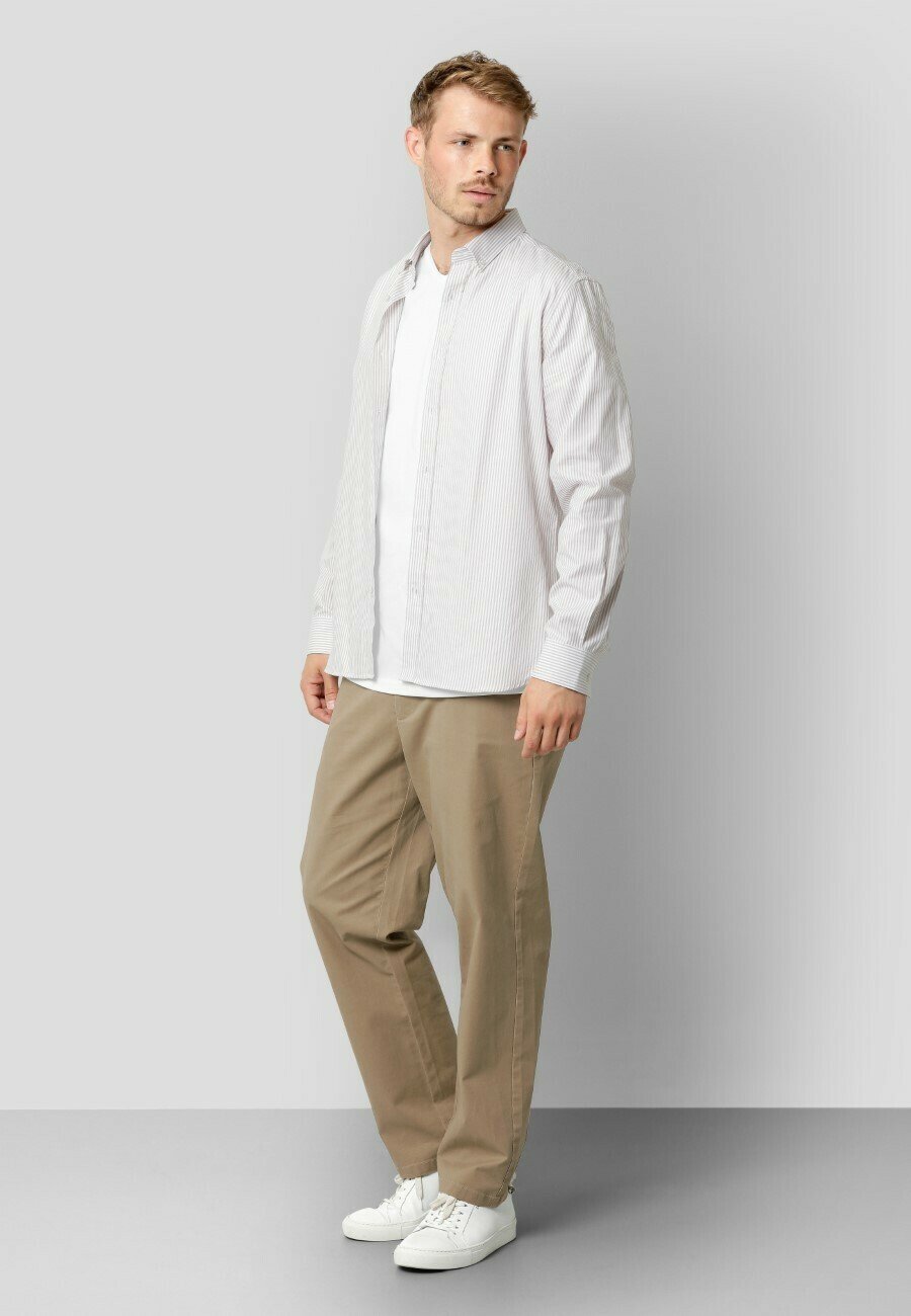 

Рубашка OXFORD STRETCH STRIPE L S Clean Cut Copenhagen, хаки