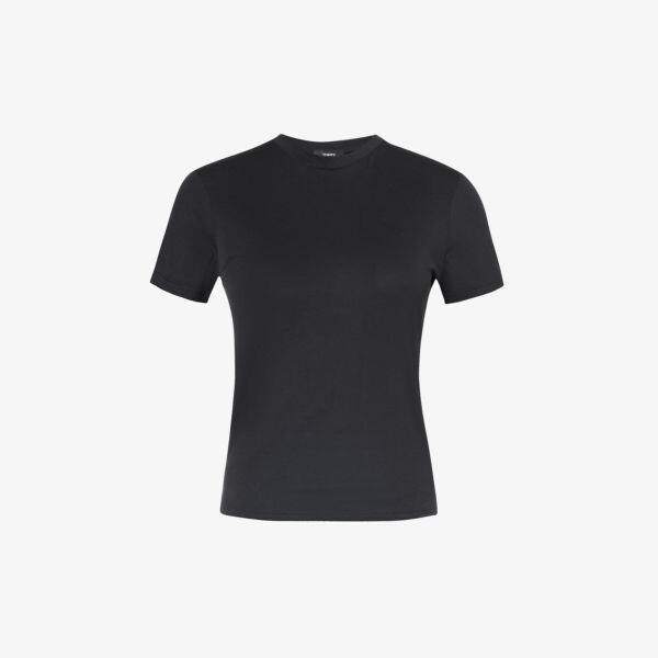 

Футболка приталенного кроя из хлопкового джерси Tiny Tee Theory, черный