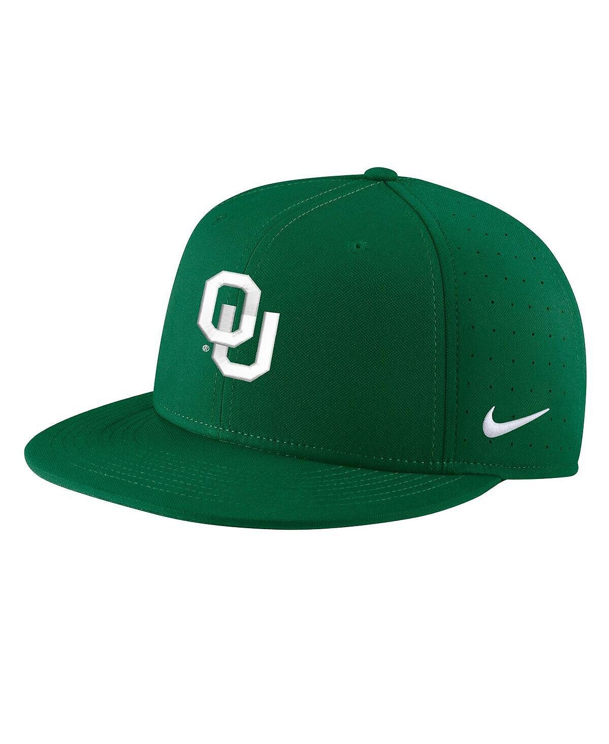 

Мужская зеленая бейсбольная кепка с приталенным принтом Oklahomaoons Aero True Baseball Performance Nike