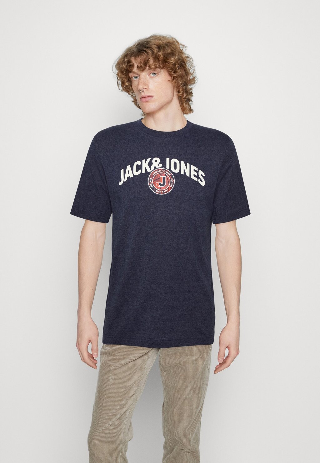 

Футболка с принтом Jack & Jones, темно-синий