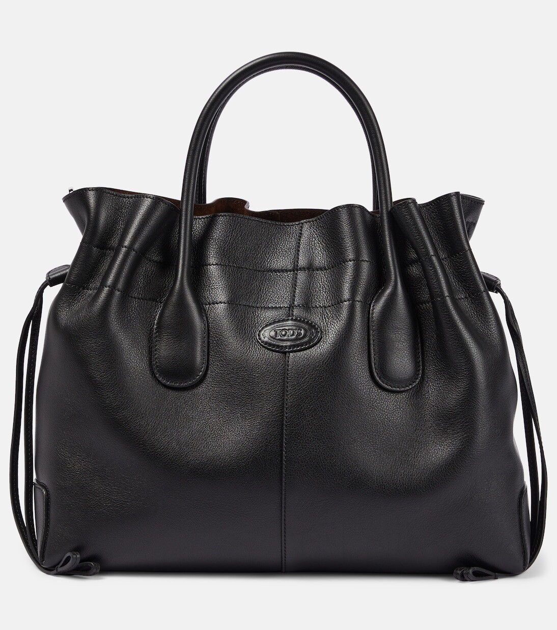 

Маленькая кожаная сумка-тоут Tod'S, черный