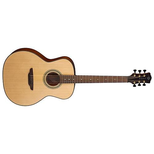 Акустическая гитара Luna Art Recorder All Solid Wood Acoustic Guitar, 21 Frets, C Neck, Rosewood Fretboard, Satin Natural