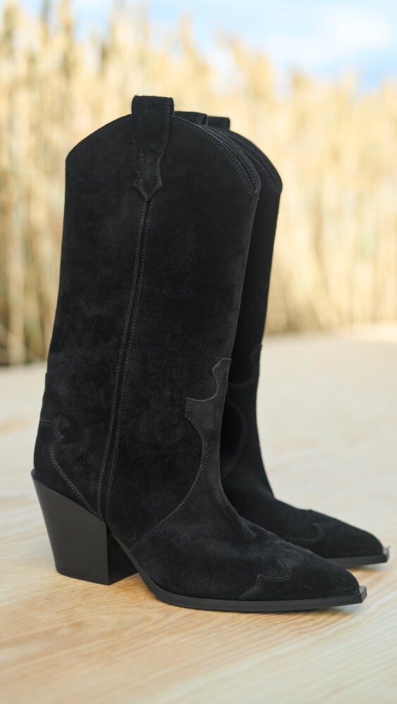 

Ботинки AEYDE Ariel Cow Suede Leather Black, черный