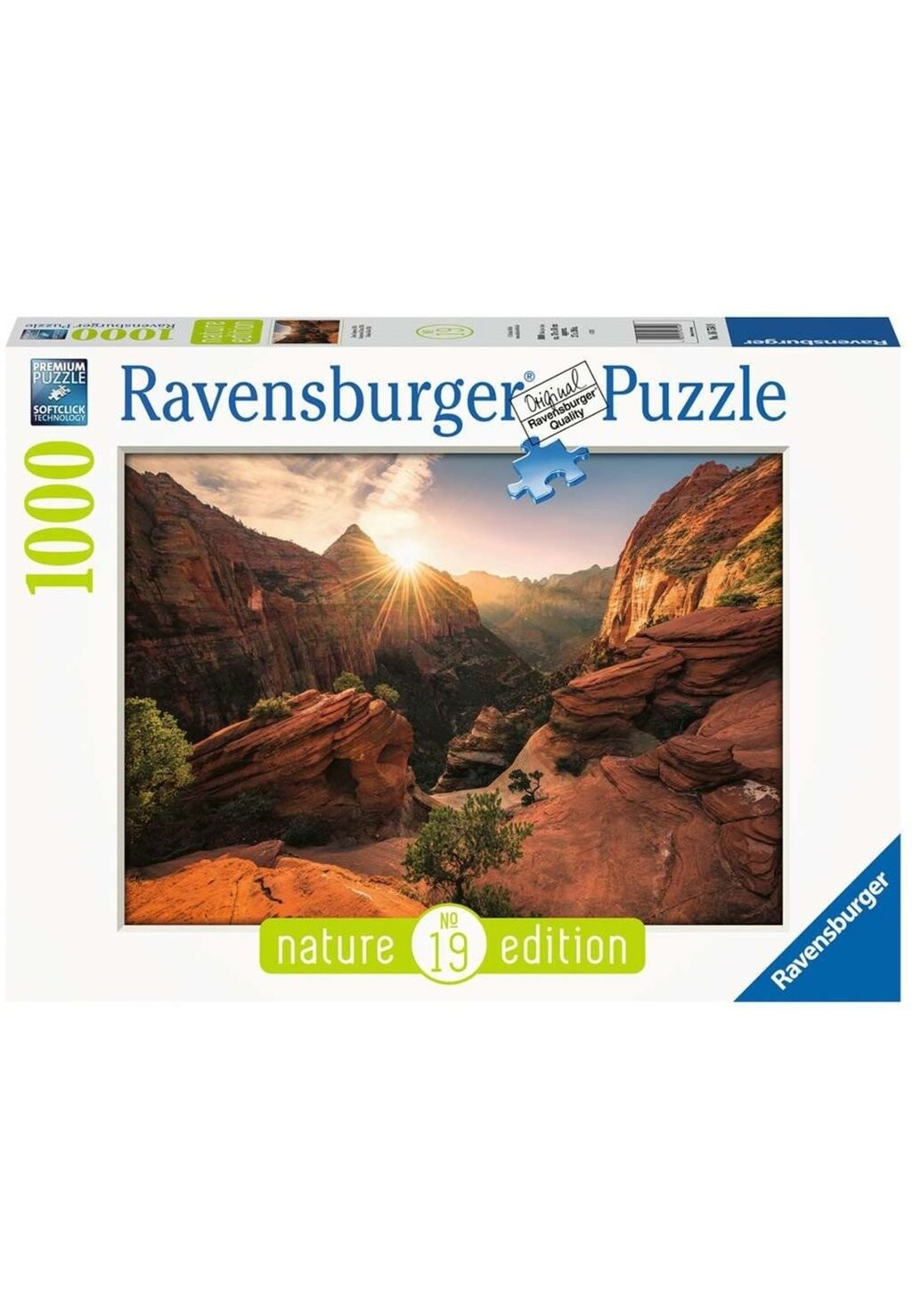

Пазл ZION CANYON USA Ravensburger, цвет multi coloured