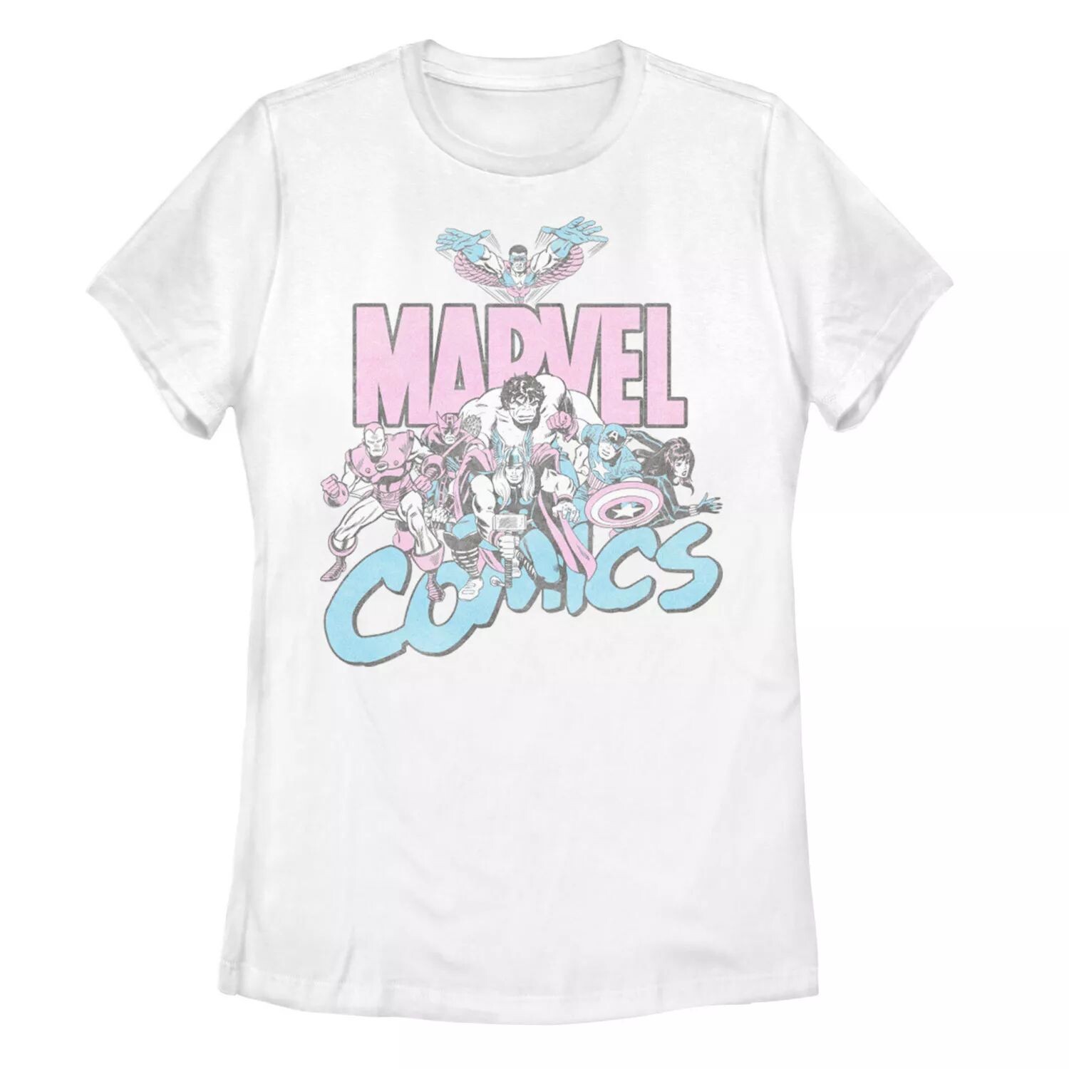 

Детская футболка пастельных тонов Marvel Avengers Group Shot Licensed Character