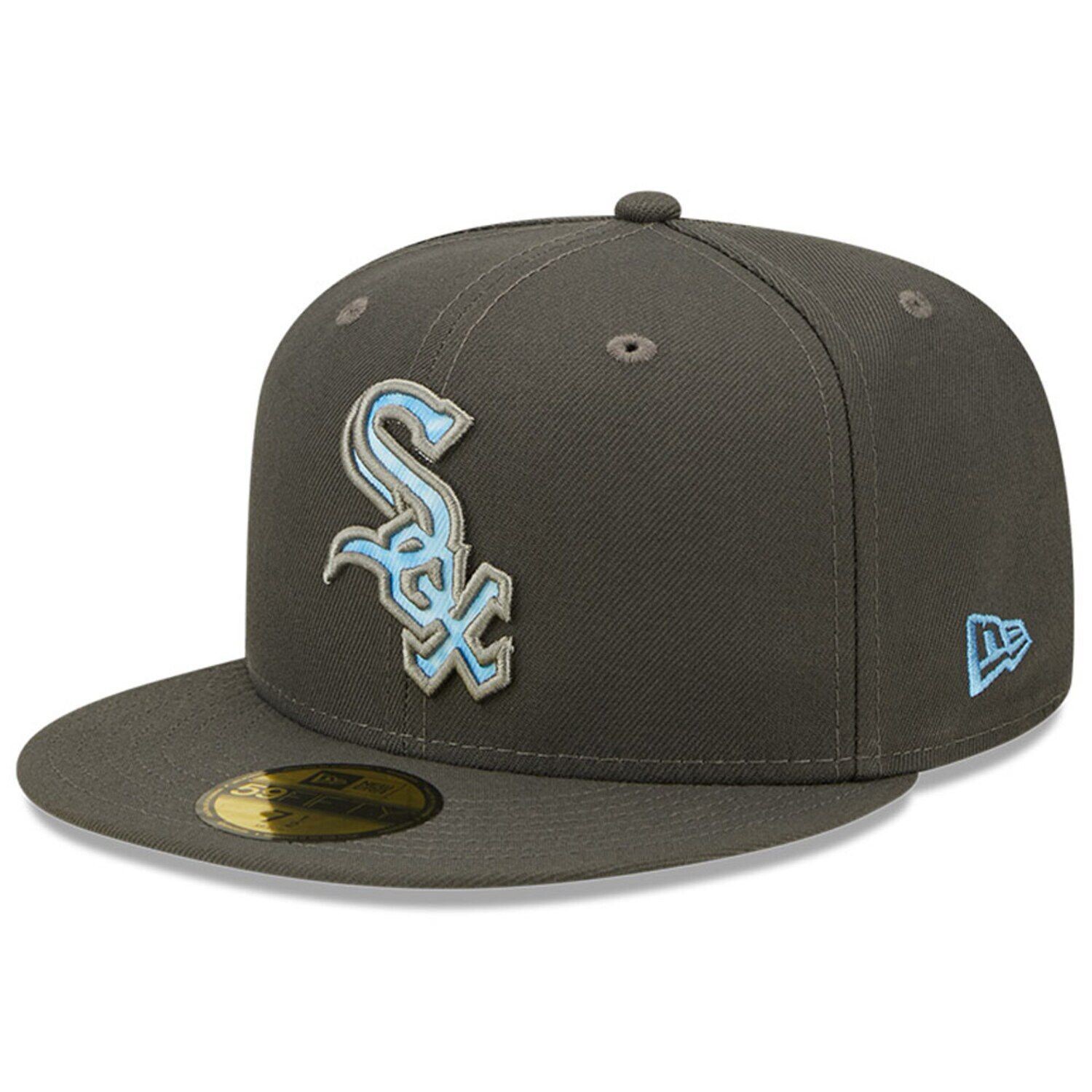 

Мужская облегающая шляпа New Era Graphite Chicago White Sox 2022 Father's Day On-Field 59FIFTY