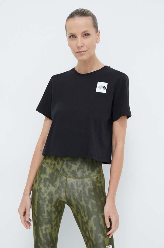 

Хлопковая футболка The North Face, черный