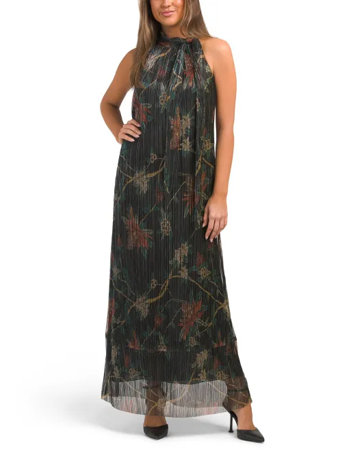 

Платье макси с эффектом металлик Evelina Johnny Was, цвет Multi