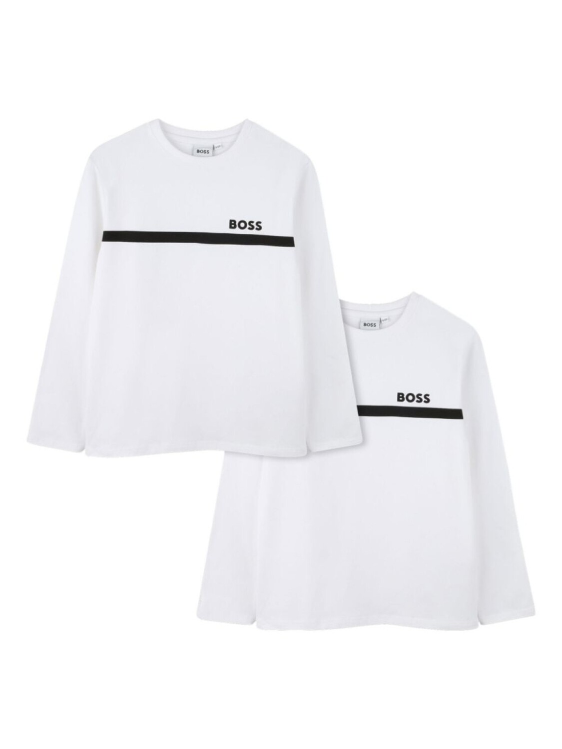 

BOSS Kidswear футболка с логотипом (комплект из двух), белый