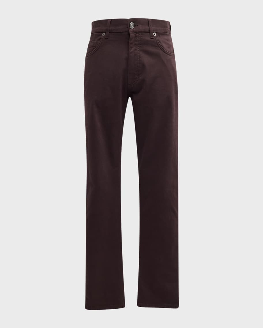 

Мужские брюки из эластичного хлопка с 5 карманами ZEGNA, Черный