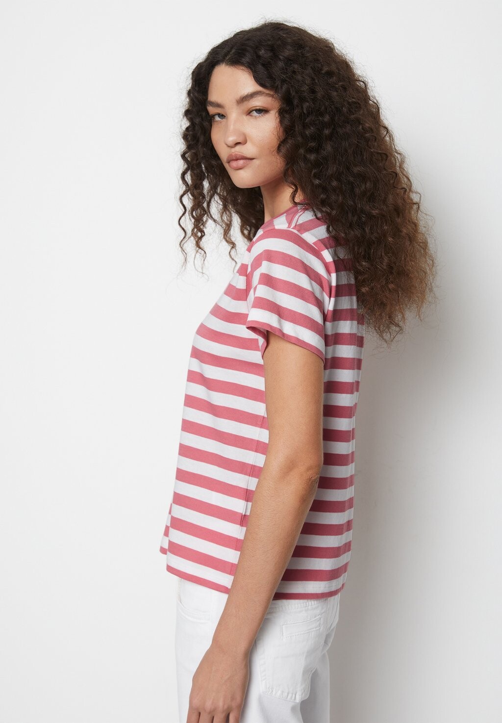 

Принт на футболке SHORT SLEEVE ROUND-NECK STRIPED Marc O'Polo, разноцветный