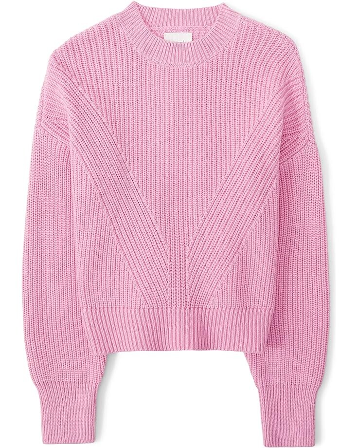 

Свитер Abercrombie & Fitch Ribbed Classic Crew Sweater, розовый