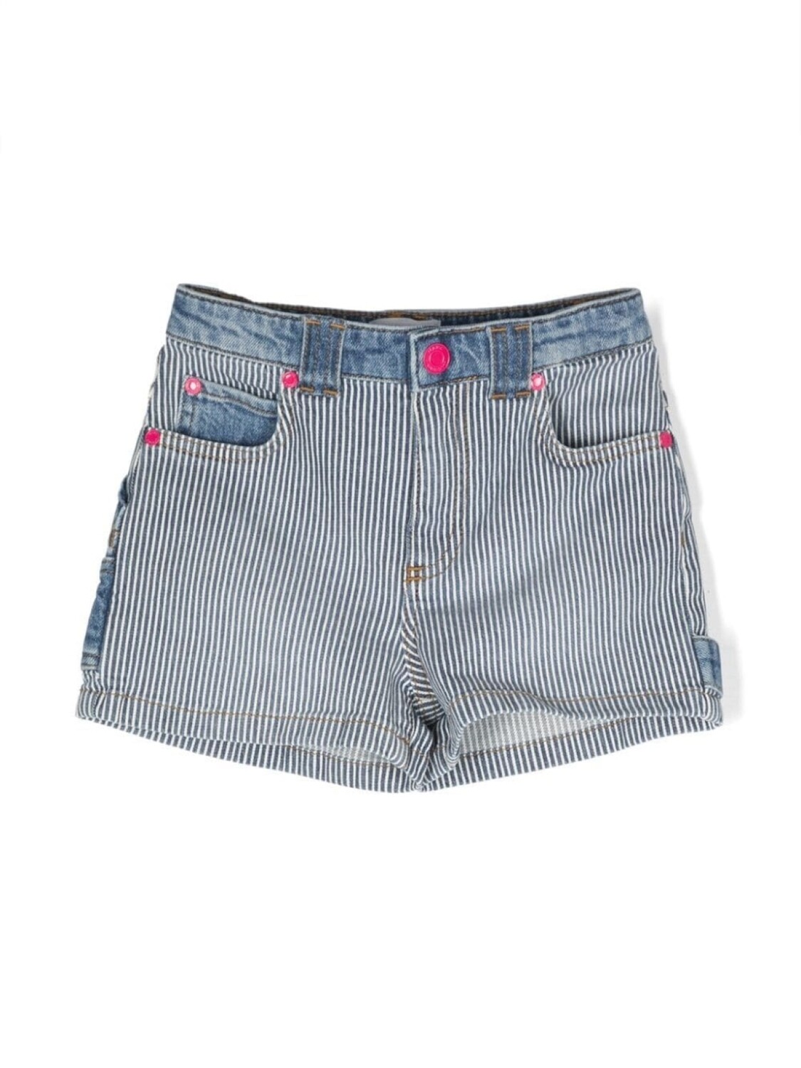 

Marc Jacobs Kids джинсовые шорты в полоску, синий