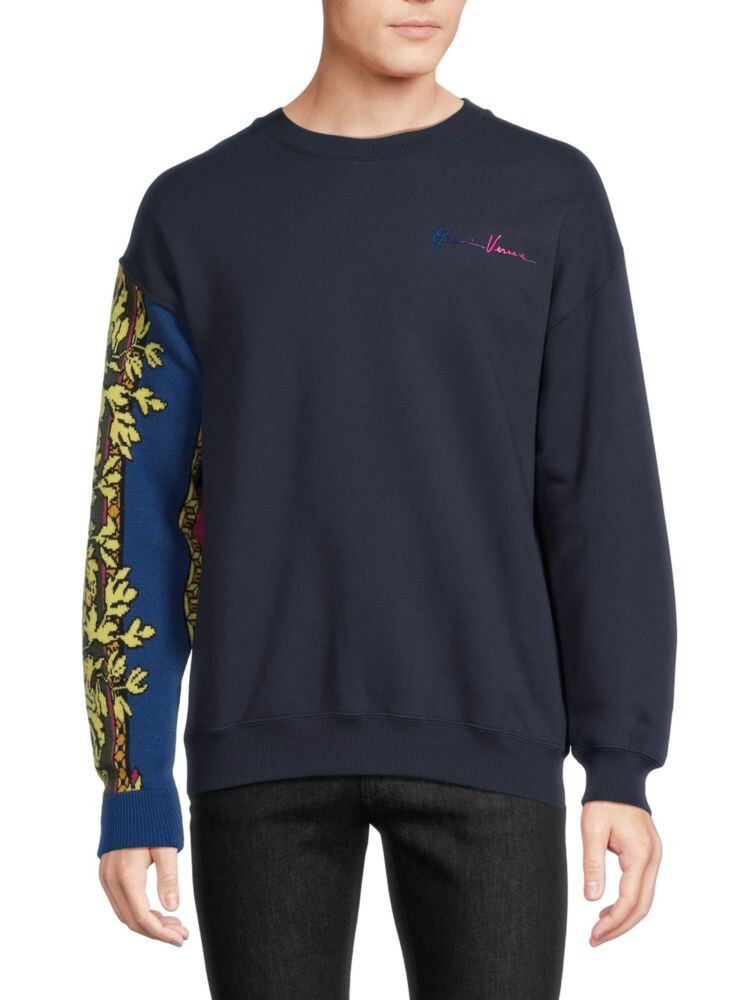 

Толстовка с заниженными плечами Versace, синий