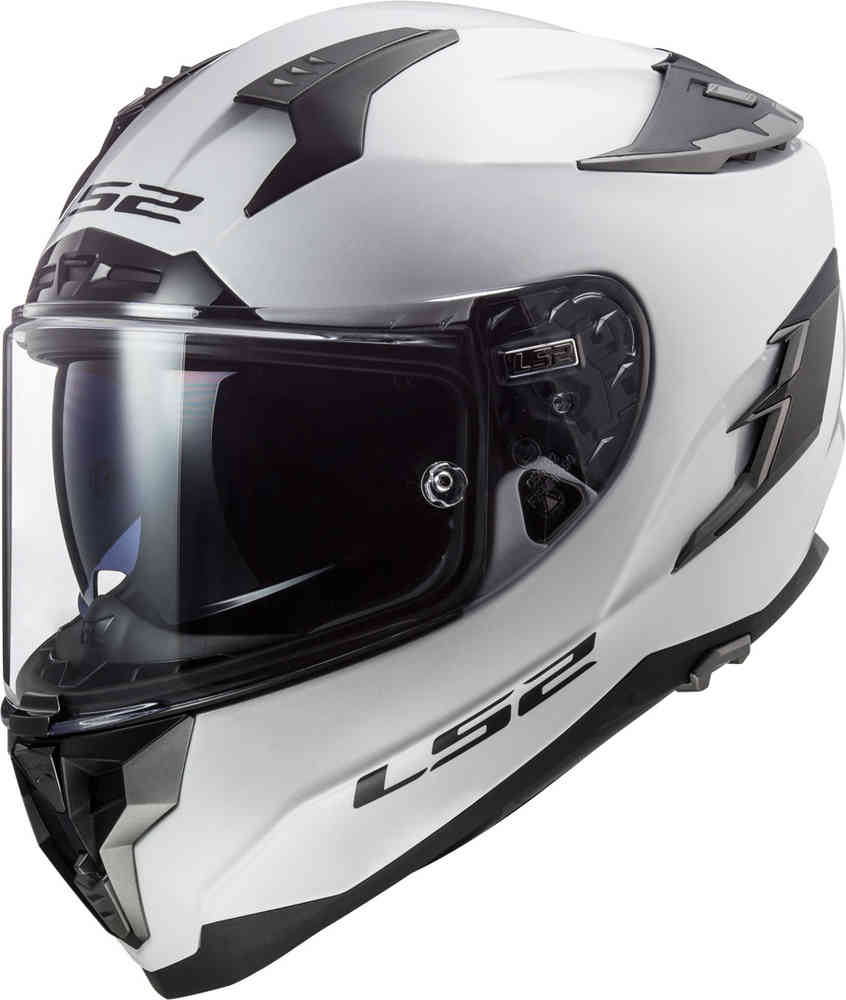 Твердый шлем Challenger FF327 LS2, белый ls2 ff358 полнолицевой мотоциклетный шлем козырек многоцветный опциональный объектив подходит для ls2 ff396 ff392