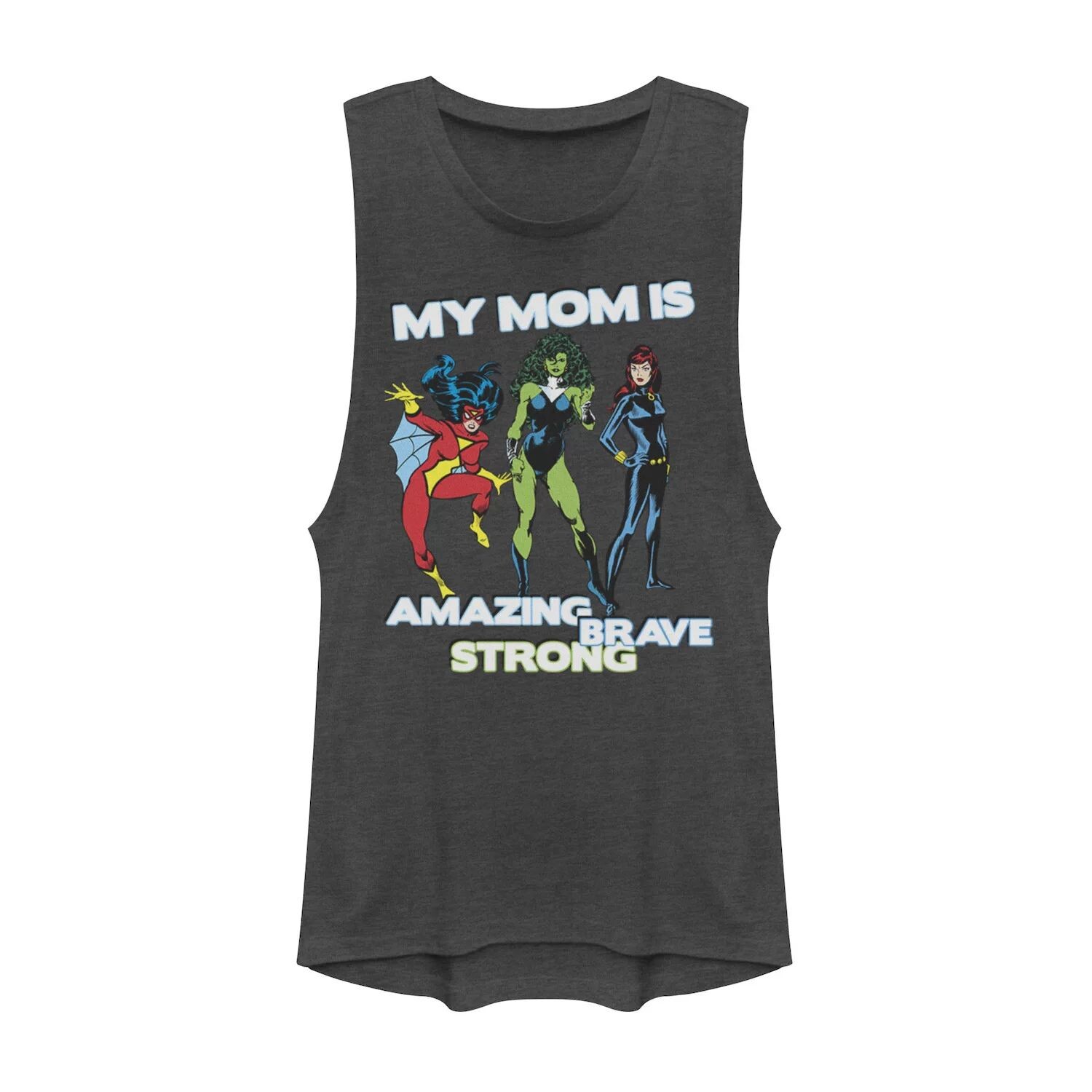 

Майка для подростков Marvel Mother's Day Amazing Brave Strong Muscle Licensed Character