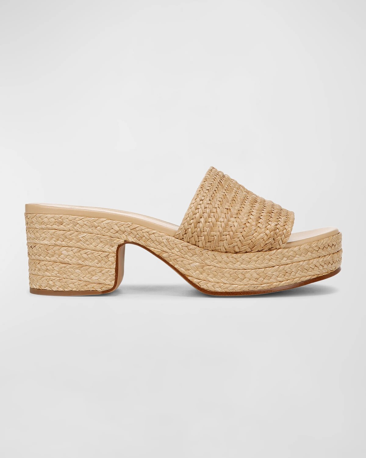 

Сандалии Margo из плетеной рафии Vince, цвет Toastedwheat