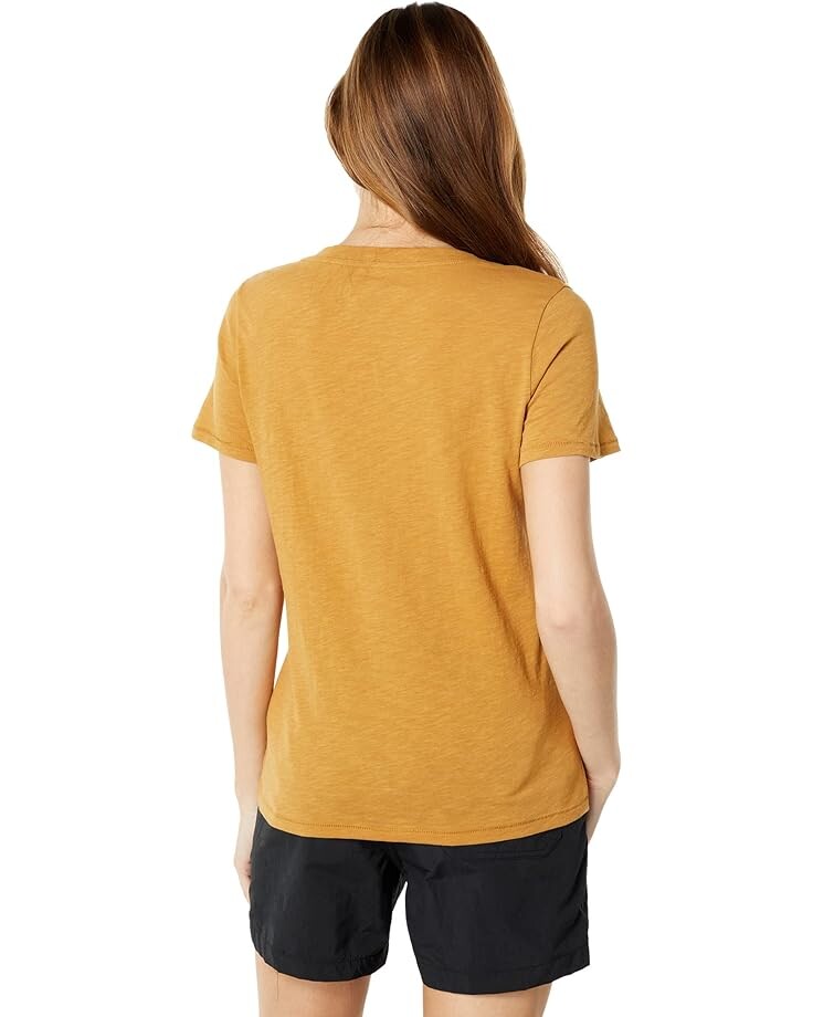 

Футболка Madewell Whisper Cotton V-Neck Tee, цвет Sahara Sand