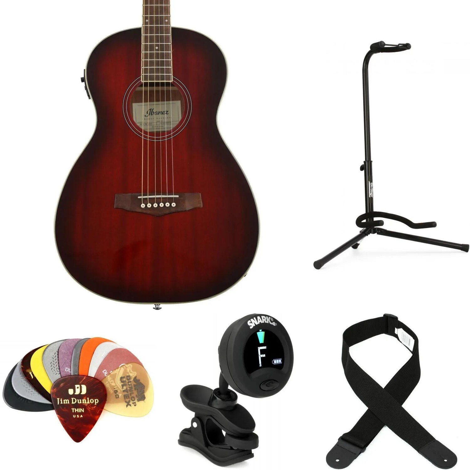 

Комплект Ibanez PN12E Essentials — винтажное красное дерево Sunburst