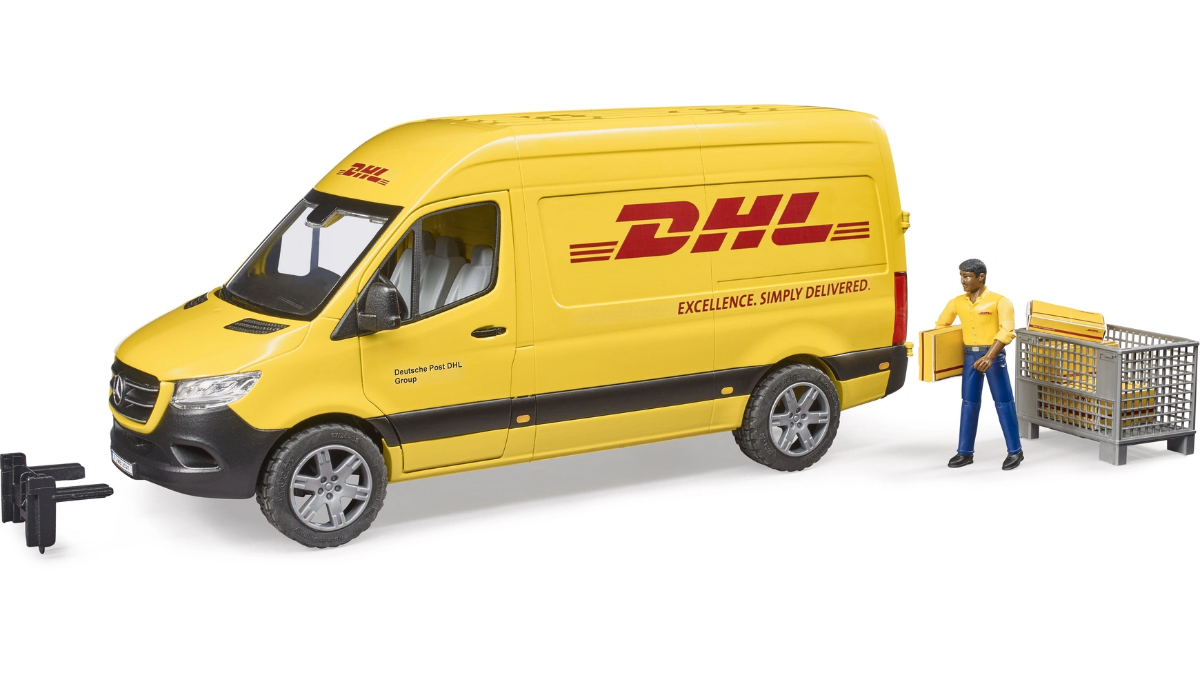 Bruder MB Sprinter DHL с водителем designated logistics spread dhl