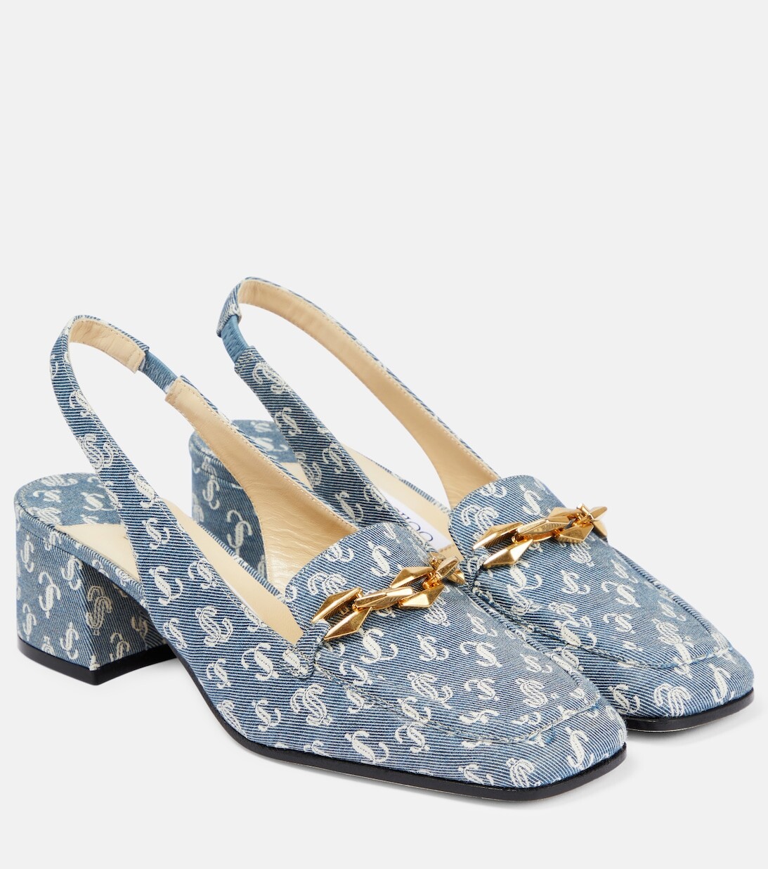 

Джинсовые туфли-лодочки Diamond с ремешком на пятке Tilda Jimmy Choo, синий