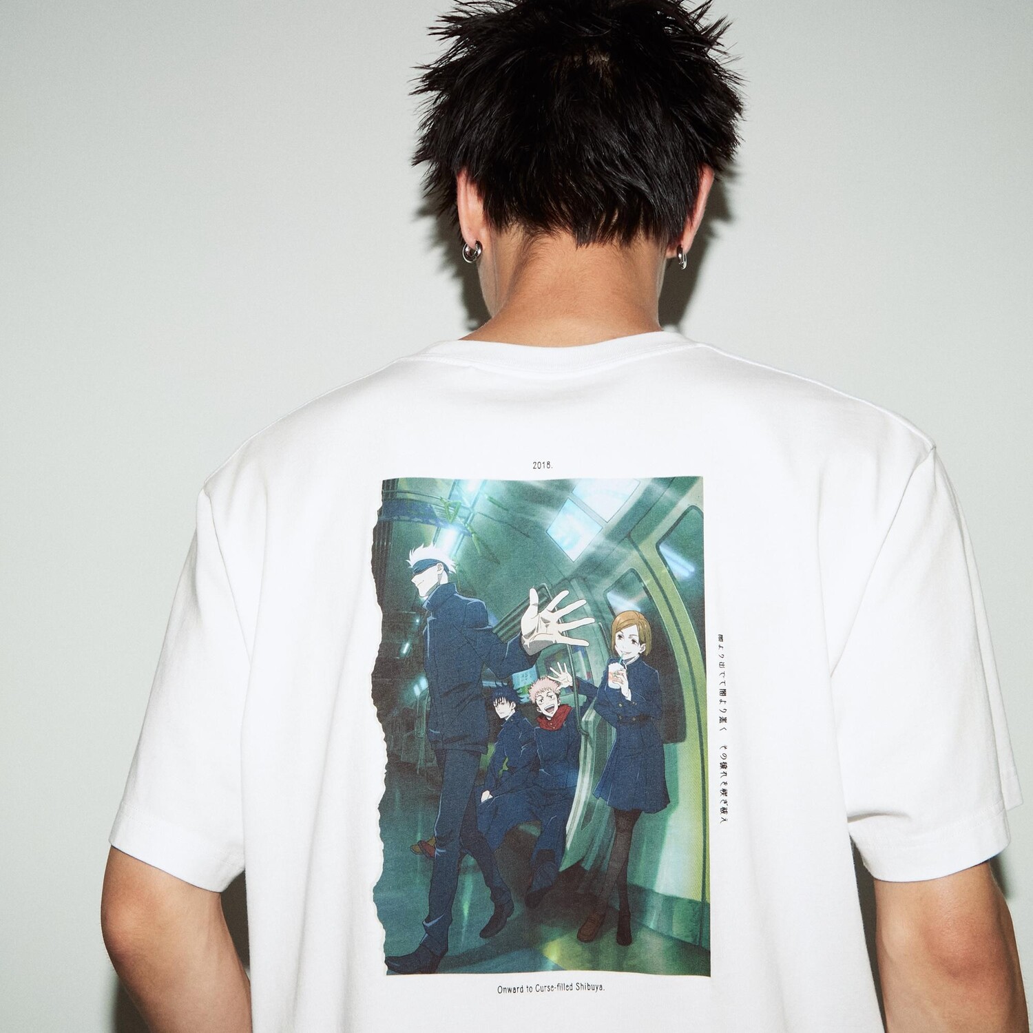 Футболка Jujutsu Kaisen Kaidama/Tamaori/Shibuya Incidents UT Uniqlo, белый– заказать с доставкой из-за рубежа через онлайн-сервис «CDEK.Shopping»