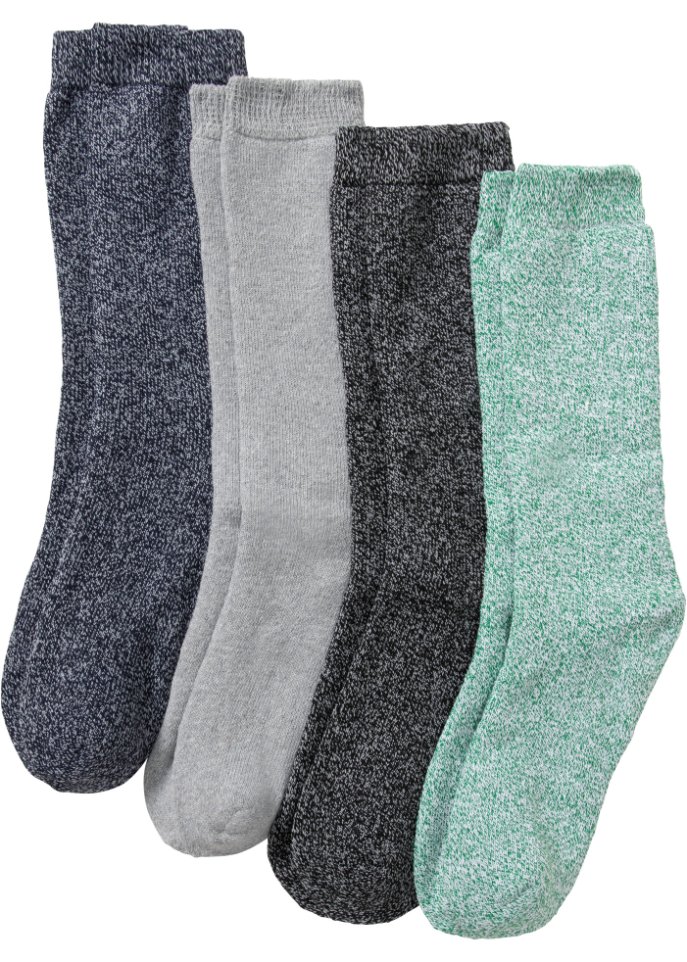 цена Термальные махровые носки (4 шт) Bpc Bonprix Collection, черный