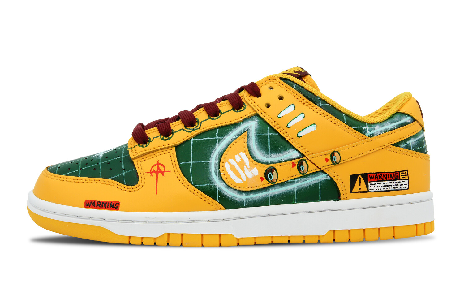 

Кроссовки для скейтбординга Dunk мужские с низким верхом желто-зеленые Nike, Зеленый, Кроссовки для скейтбординга Dunk мужские с низким верхом желто-зеленые Nike
