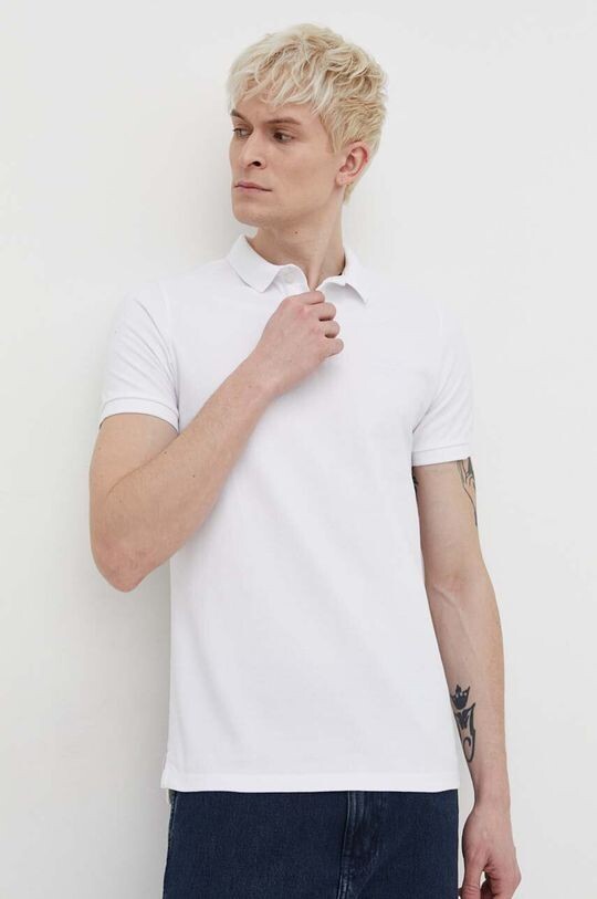 

Хлопковое поло Superdry, белый
