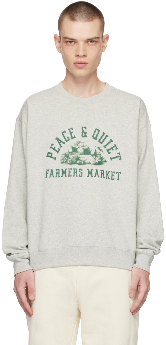 

Серый свитшот Farmers Market Museum of Peace & Quiet