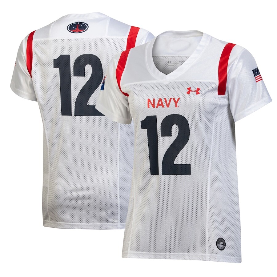 

Джерси Under Armour Navy Midshipmen, белый