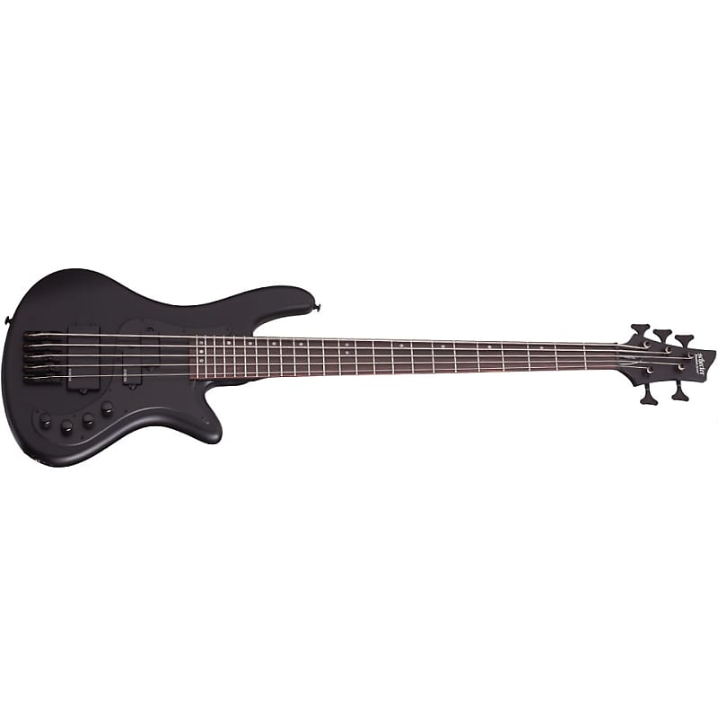 Басс гитара Schecter Stiletto Stealth-5 Satin Black SBK 5-String - FREE GIG BAG - Electric Bass Guitar Stealth 5 - BRAND NEW