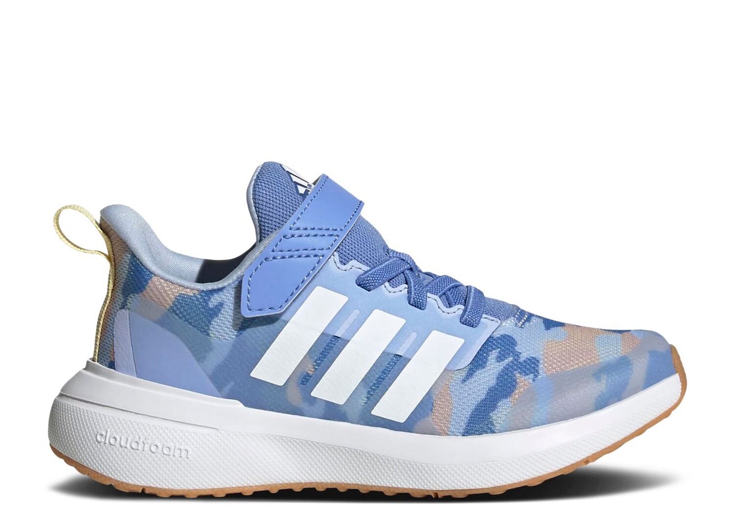 

Кроссовки adidas Fortarun 2.0 Cloudfoam El Little Kid 'Blue Fusion Camo', синий