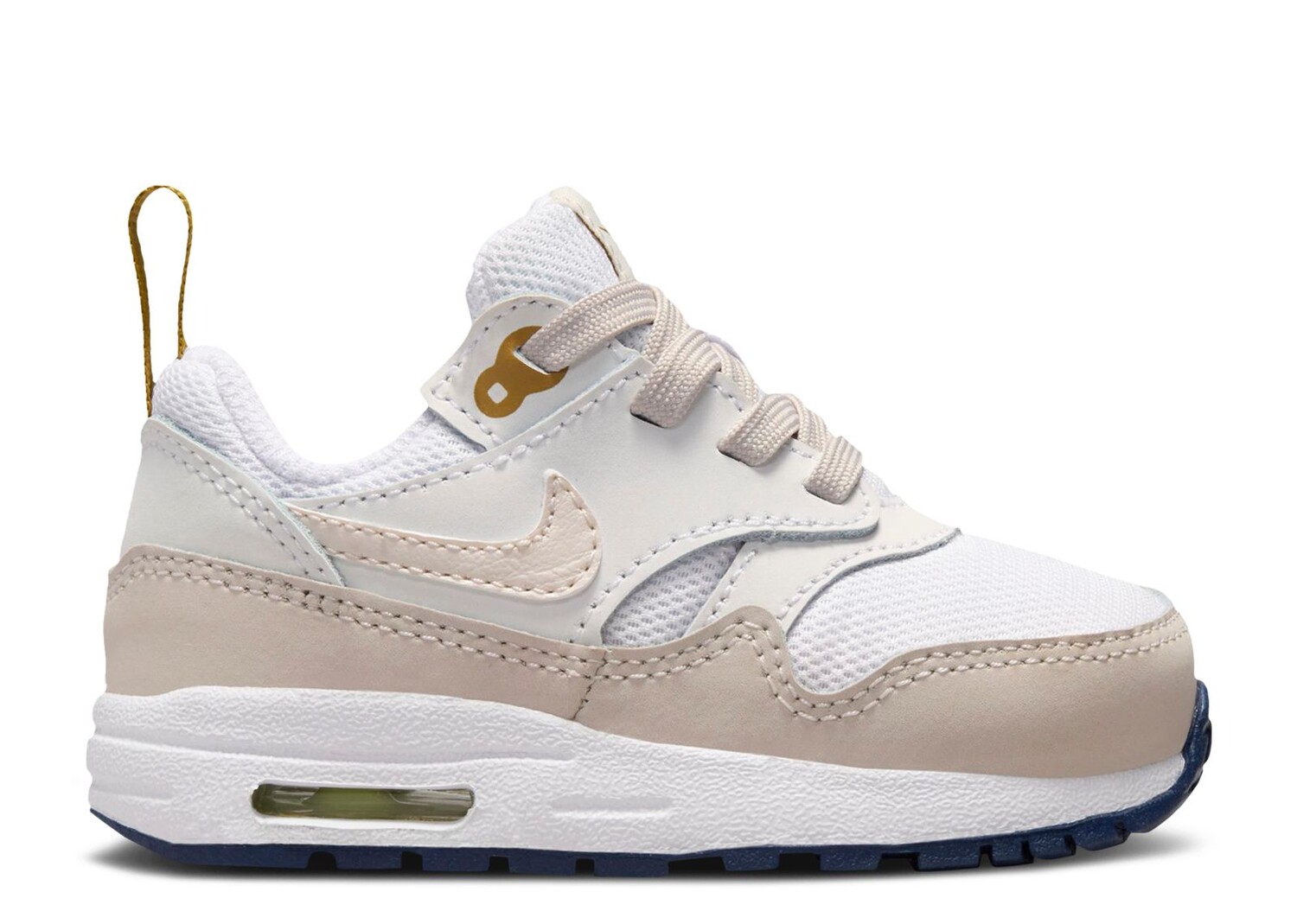 

Кроссовки Nike Air Max 1 Easyon Td 'White Light Orewood Brown', белый