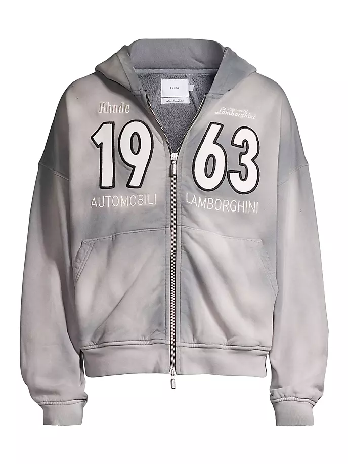 

Толстовка на молнии RHUDE x Lamborghini Automobili R H U D E, серый