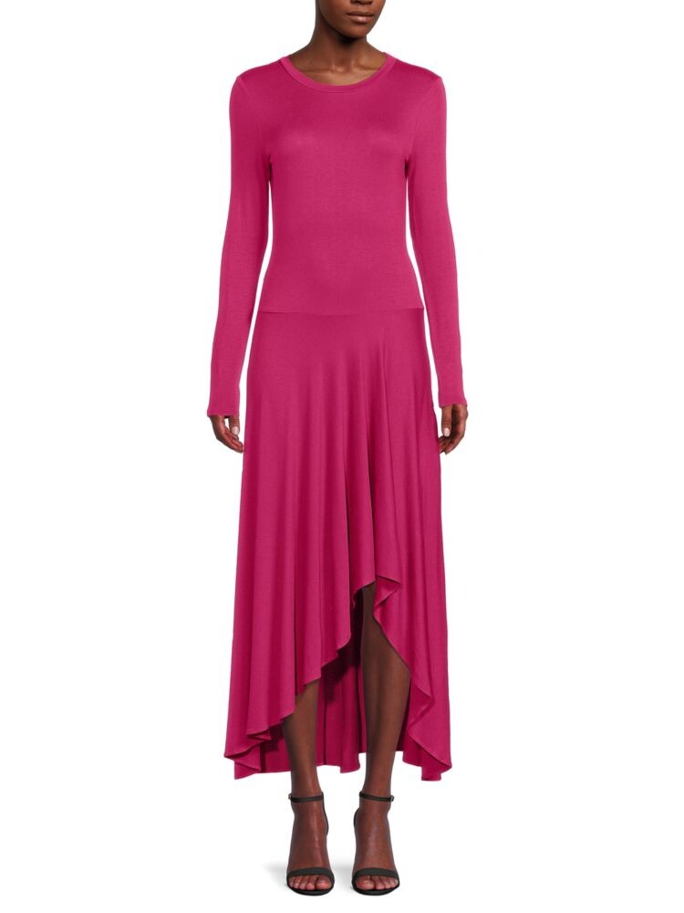 

Платье с заниженной талией и высоким низким вырезом Bcbgmaxazria, цвет Sangria