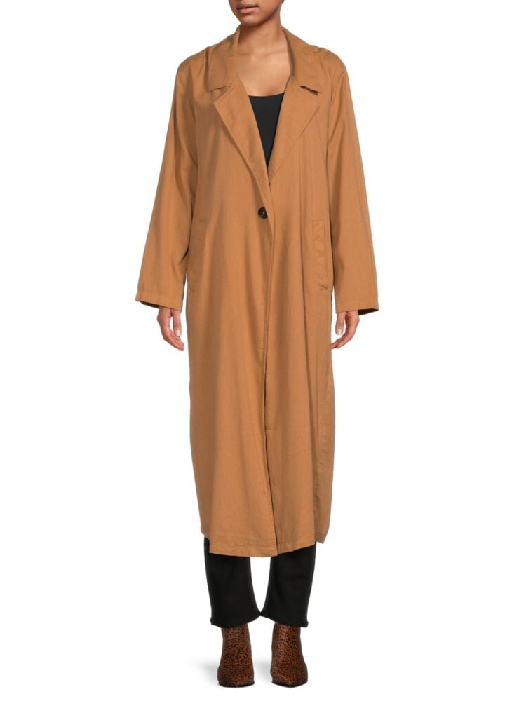 

Льняное пальто Rae Duster Free People, цвет Tan